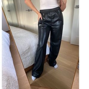 Babaton vegan leather pants
